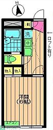 HMN 1Kの間取図画像