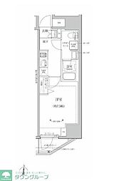 RELUXIA亀有 1Kの間取図画像