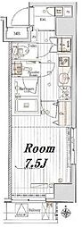 MAKESDESIGN町屋 1Kの間取図画像