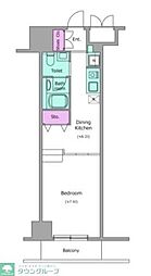 RESIDIA上野御徒町 ワンルームの間取図画像