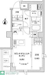 デュオステージ北千住2 1LDKの間取図画像