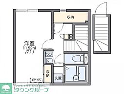 レオネクストLeSoleil 1Kの間取図画像