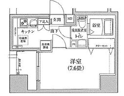 アイルプレミアム千駄木 1Kの間取図画像