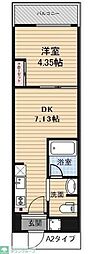 アーバンパーク東日暮里 1DKの間取図画像
