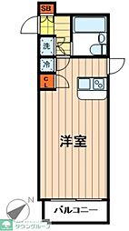 ワコーレ西新井2 ワンルームの間取図画像