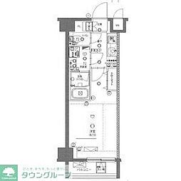 LEXE綾瀬 1Kの間取図画像
