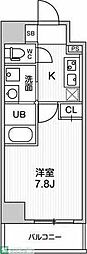 ALTERNA日暮里 1Kの間取図画像