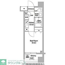 コンフォリア本所吾妻橋 1Kの間取図画像