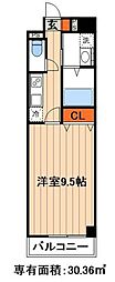 SOLEADOA・I・R 1Kの間取図画像