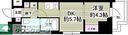 MYRIARESIDENCE根岸柳通り 1DKの間取図画像