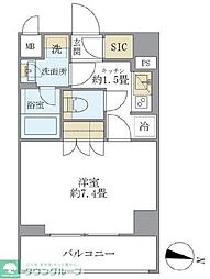 アーバンパーク亀有 1Kの間取図画像