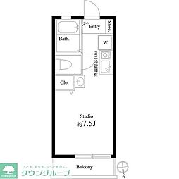 LaProvenceduGOTANNO参号館 ワンルームの間取図画像