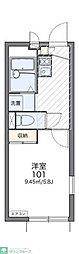 レオパレス経堂 2階1Kの間取り