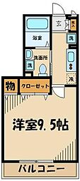ＧＲＡＮＤＥ 1階1Kの間取り