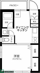 ミラノコロッタ 2階1DKの間取り