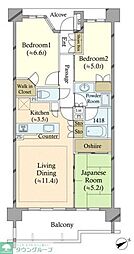 ＢＥＬＩＳＴＡ千歳船橋 2階3LDKの間取り