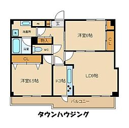 アルカディア・1 1階2LDKの間取り