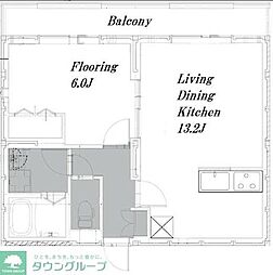 ログライフ上用賀 1LDKの間取図画像