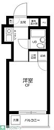 スカイコート世田谷3 ワンルームの間取図画像