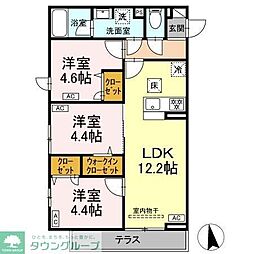 セレスティア岡本 3LDKの間取図画像