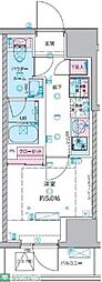 ジェノヴィア桜上水2 1Kの間取図画像