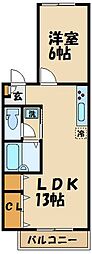 レジデンス世田谷 1LDKの間取図画像