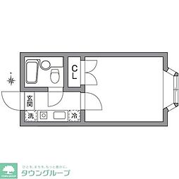 アーバンハイム・成城1 1Kの間取図画像