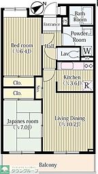 パークセリタ 2LDKの間取図画像