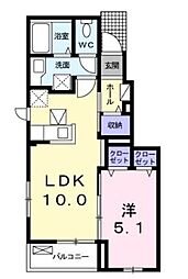 セントレオ 1LDKの間取図画像