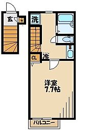 CEL千歳烏山 1Kの間取図画像