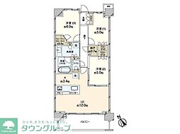 プレイスガーデン喜多見 3LDKの間取図画像