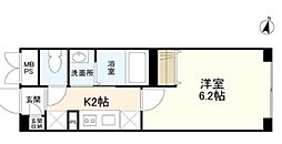 WELLSQUAREISM明大前 1Kの間取図画像