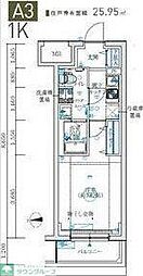 川崎市多摩区生田2丁目マンション 1Kの間取図画像