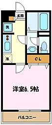 リブリ・クリスタ中野島 1Kの間取図画像