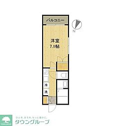 クオリアヴィータ 1Kの間取図画像