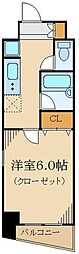 ジュエル明大前 1Kの間取図画像