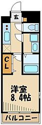 crecer 1Kの間取図画像