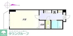 エテルノ経堂 1Kの間取図画像
