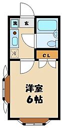 アーバンハイム・成城1 1Kの間取図画像