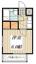 ル・ベールST ワンルームの間取図画像