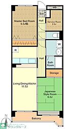 フラット大南1号館 5階2SLDKの間取り