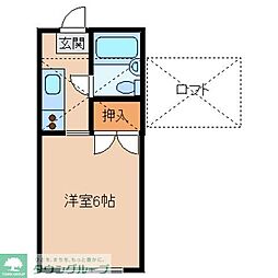 エステート南街 1Kの間取図画像