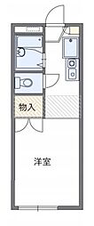 レオパレス榎 1階1Kの間取り