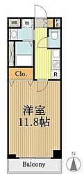西武国分寺線 小川駅 徒歩5分の賃貸マンション 1階1Kの間取り