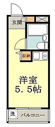 セントヒルズ一ツ橋学園 ワンルームの間取図画像