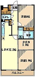 間取図画像 2SLDK