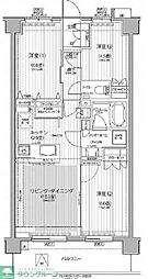 Nステージ東小金井 3LDKの間取図画像