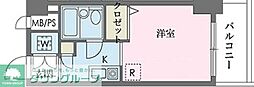 ウインベルソロ国分寺1 1Kの間取図画像