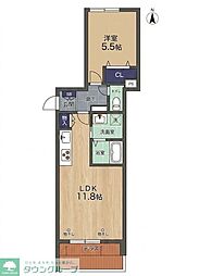 府中桜通りメゾン 1SLDKの間取図画像