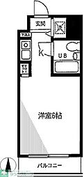 チクマビル 1Kの間取図画像